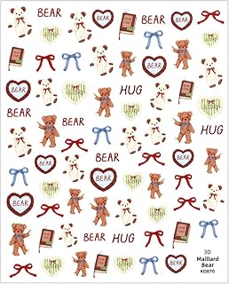 ネイルシール ウォームリボンベアシール irogel イロジェル ネイルタウン くま ベア リボン バレエコア