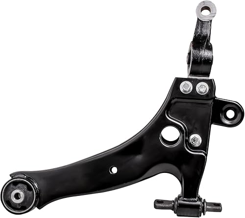 Miniatura 8 de Detroit Axle - 8 brazos de control inferiores delanteros sin rótulas, varillas de acoplamiento exteriores interiores y botas de estante para Kia