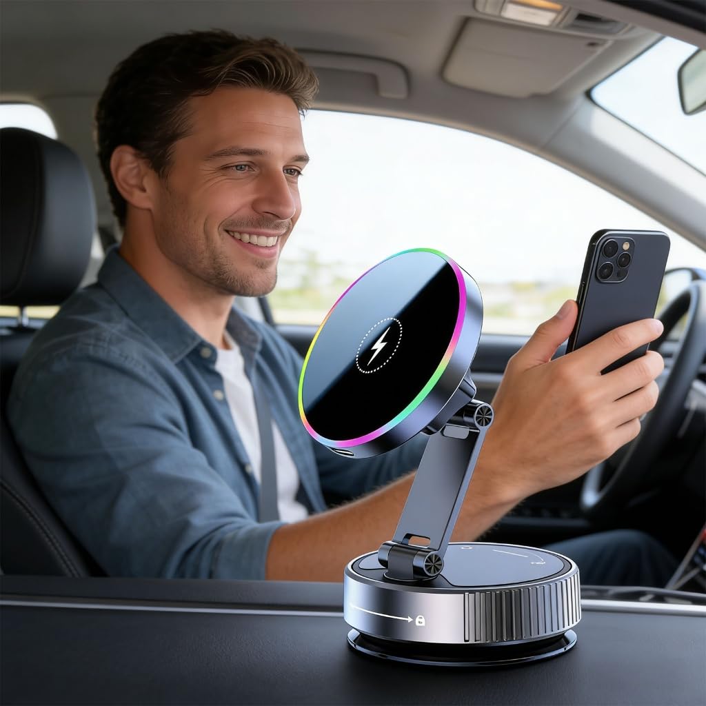 Supporto magnetico del supporto del telefono dell'automobile con la rotazione 360 e la ricarica rapida