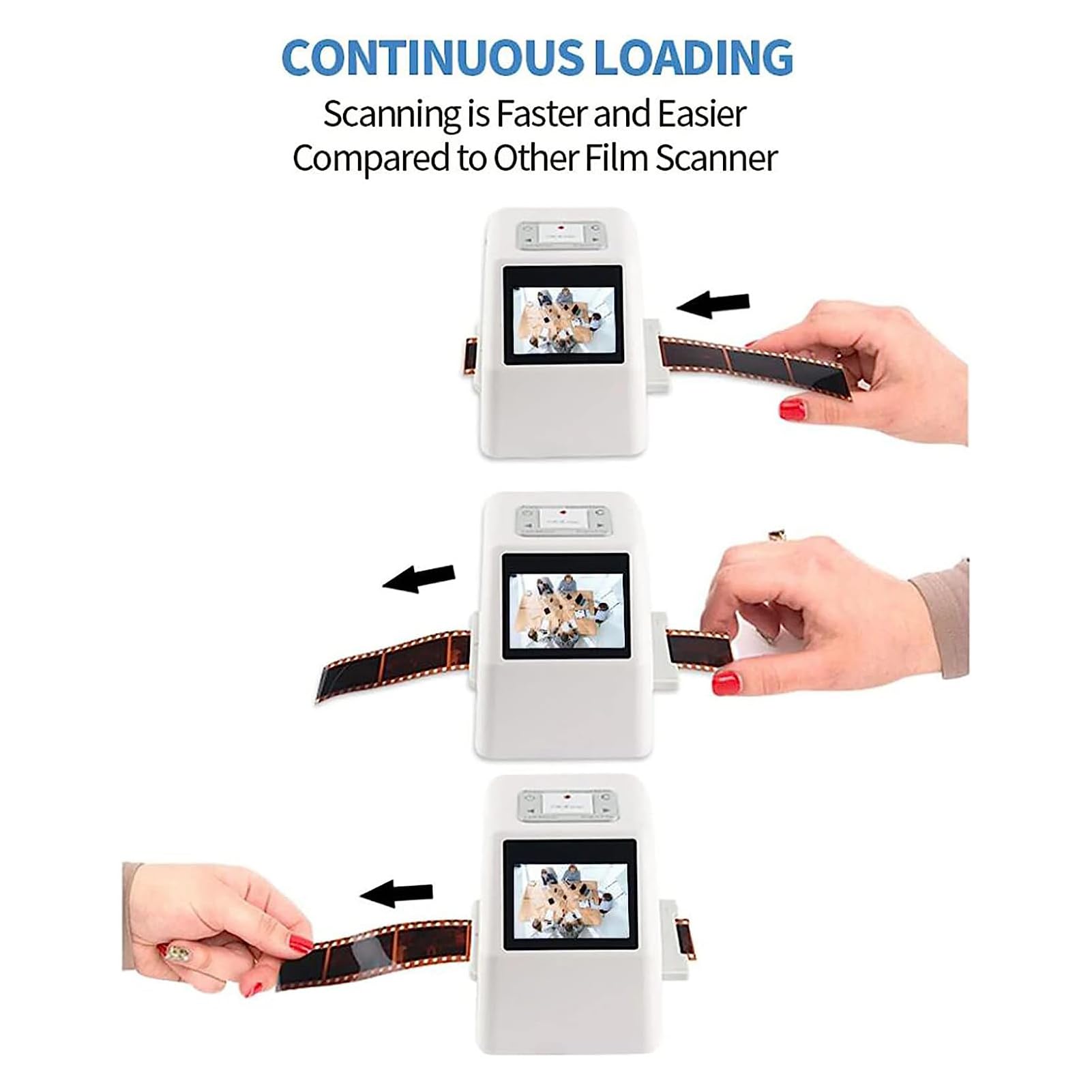 Canon Selphy Cp1500 Scanner Numérique KODAK Pour Films Et Diapositives - Convertit 35mm, 126, 110, Super 8 En JPEG 22MP - Écran LCD 2,4" Scanners De Diapositives