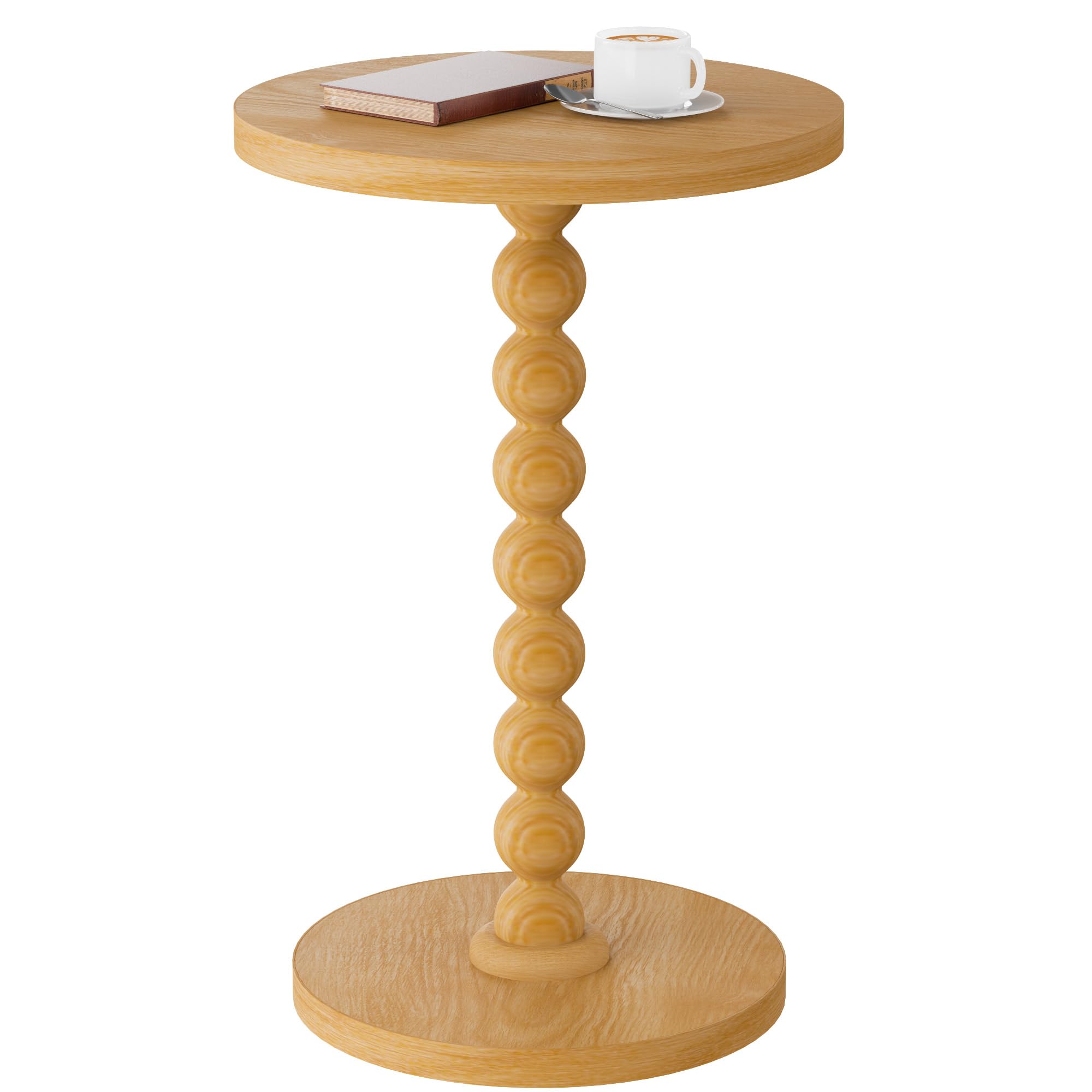 TEROL Round Side Table for Small Spaces