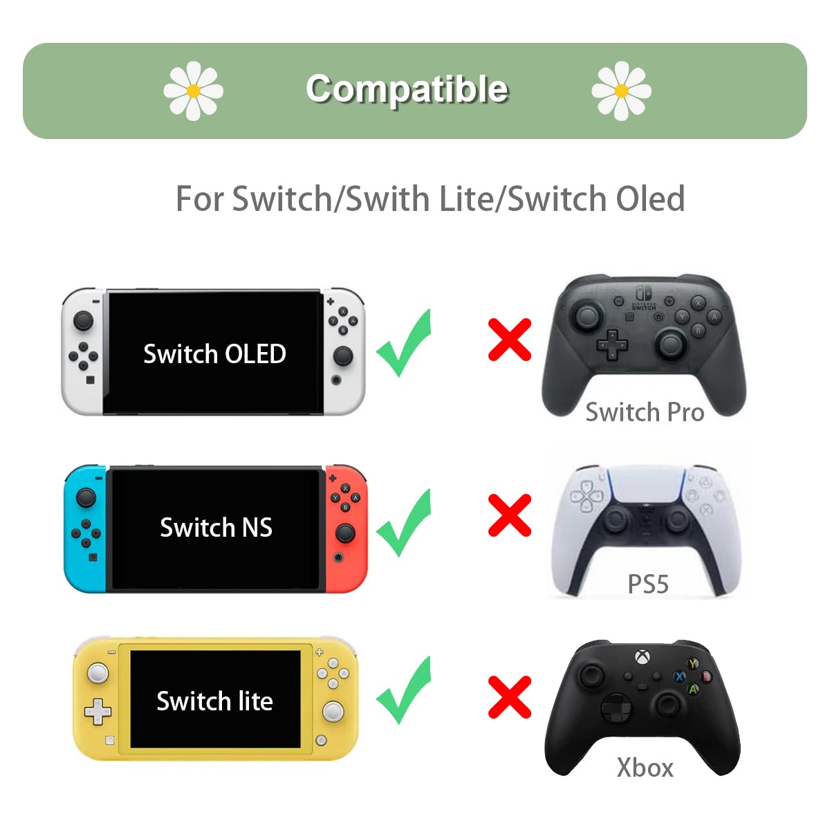 Amazon.com: Thumb Grip Caps Compatible with Nintendo Switch, Cozy