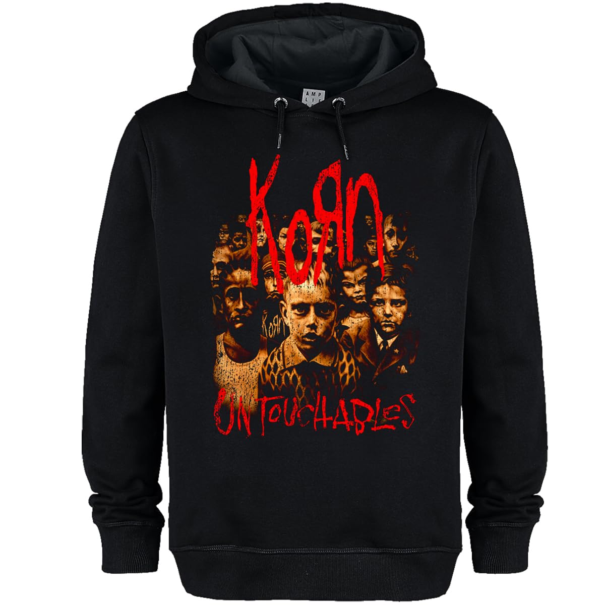 Amplified - Sudadera Untouchables Korn para Mujer (XS) (Negro)