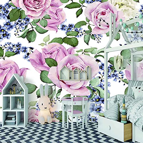 Impression d'art moderne avec le papier peint canevas 3D rose HD - 3