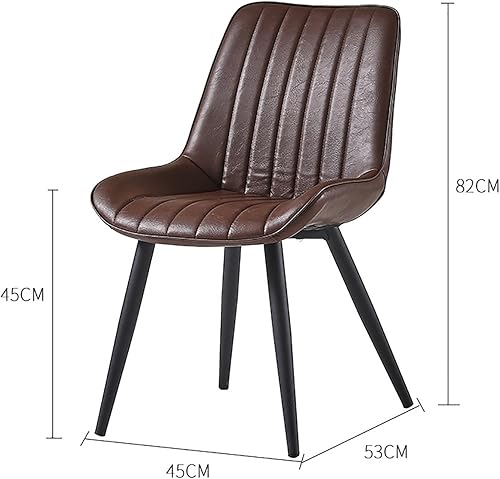 Miniatura 2 de Sillas de comedor vintage sillas de mostrador de cocina Lounge Leisure Sala de estar Sillas de esquina con patas de metal Asiento y respaldos de