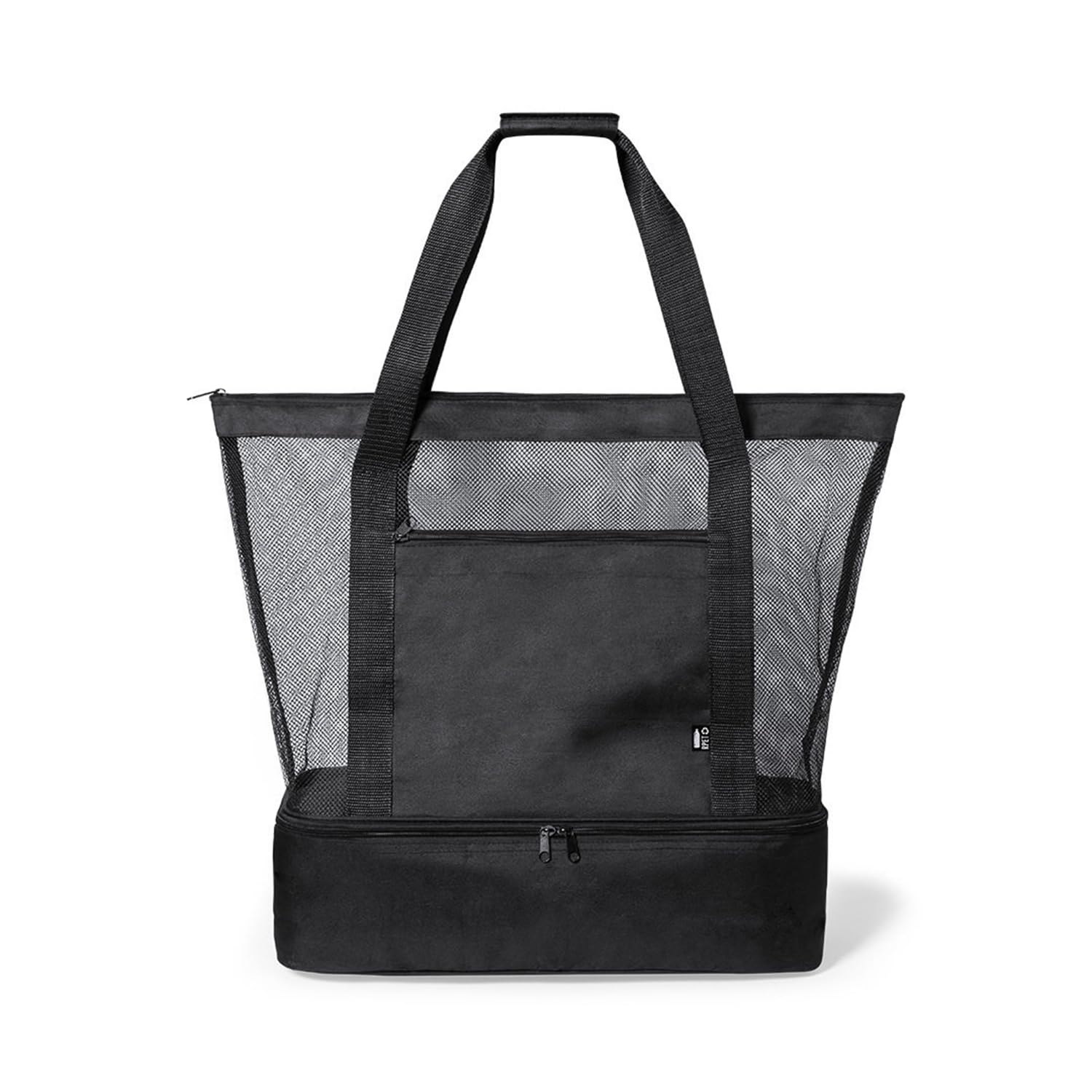Genérico Bolsa Playa Grande XXL Familiar con nevera, Bolsa Cremallera Playa Malla, Resistente Lavable Arena Plegable Transpirable Bolsa de Playa