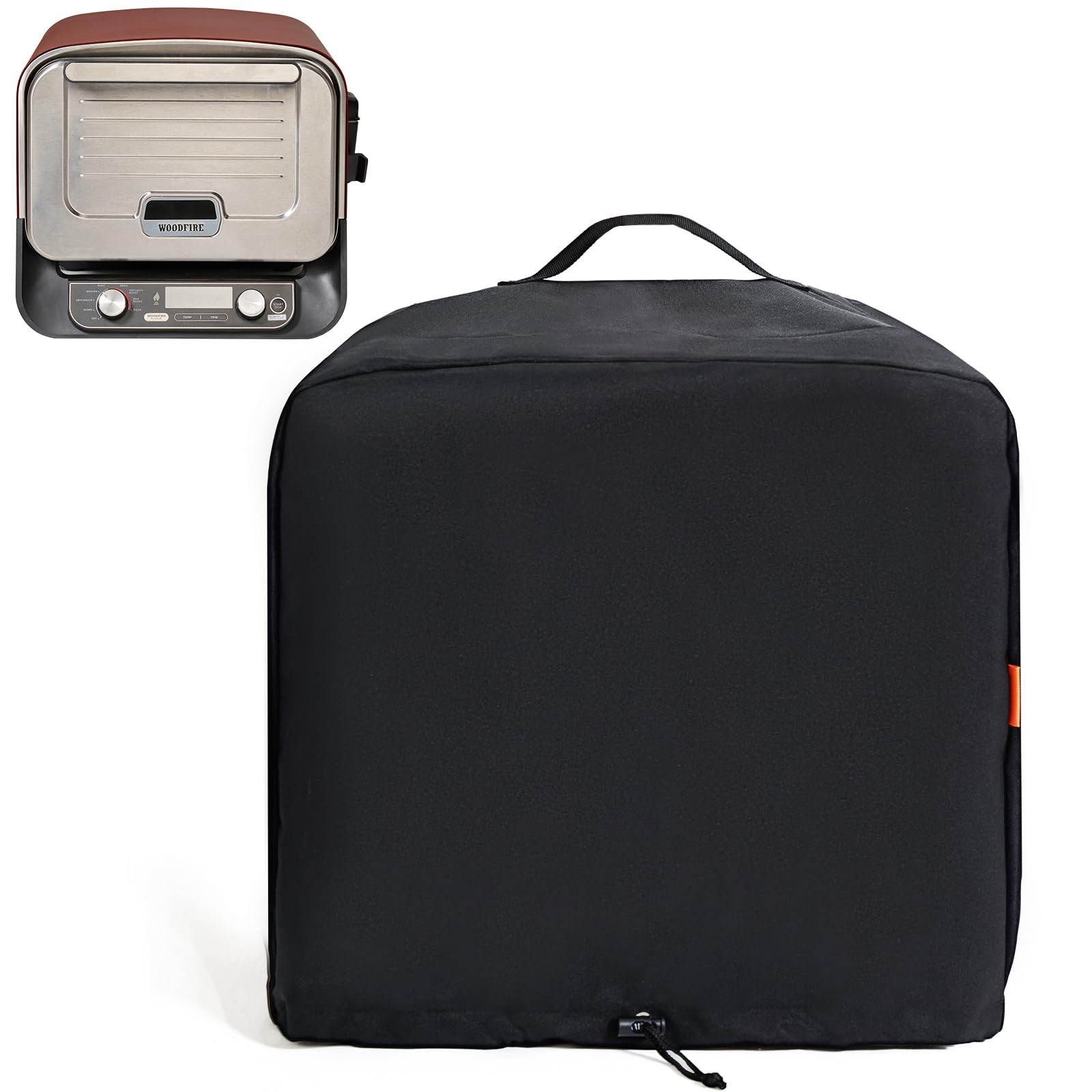 Waterproof Cover for Ninja Pizza Oven, Accessories for Ninja Woodfire Outdoor Pizza Oven OO100 Series, Windproof with Adjustable Drawstrings and Elastic Bands, UV-Resistant (Cover Only)