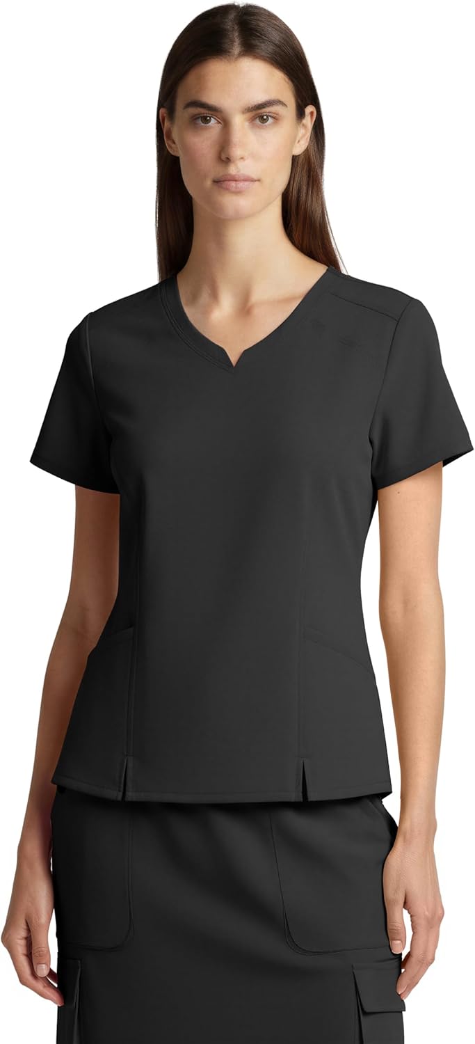 MediChic Women’s Premium Medical Uniform Skirt Set V-Neck Scrub Top & 34" Length Scrub Skirt - Image 6