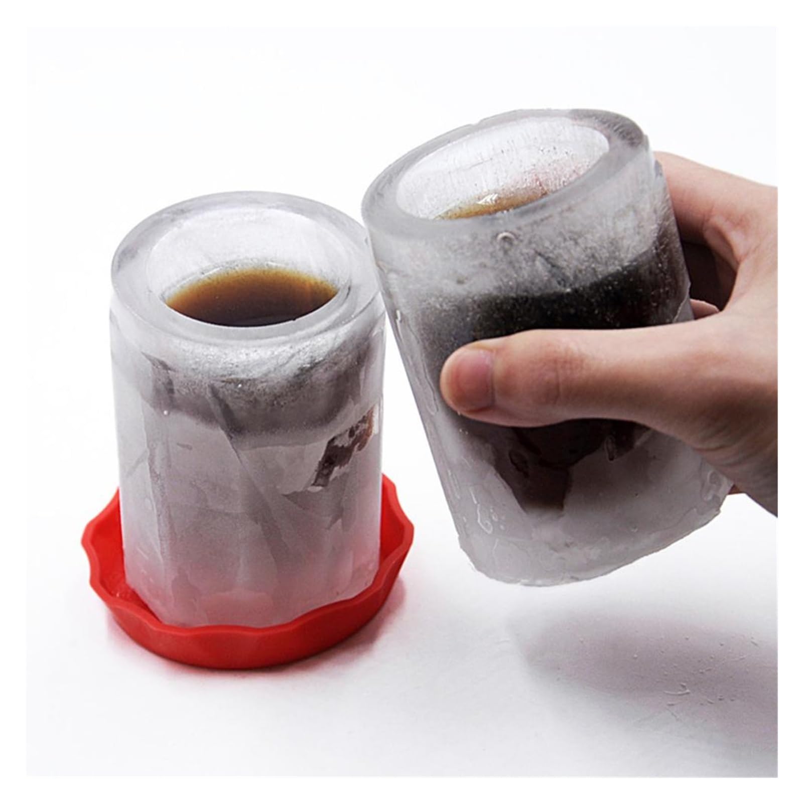 Vassoio per cubetti di Ghiaccio Stampo per Ghiaccio Bar Bevanda per Feste Vassoio per Vino ghiacciato Forma di Tazza Fresca Stampo per congelamento Stampo per fabbricatore di Ghiaccio Stampo per cuci