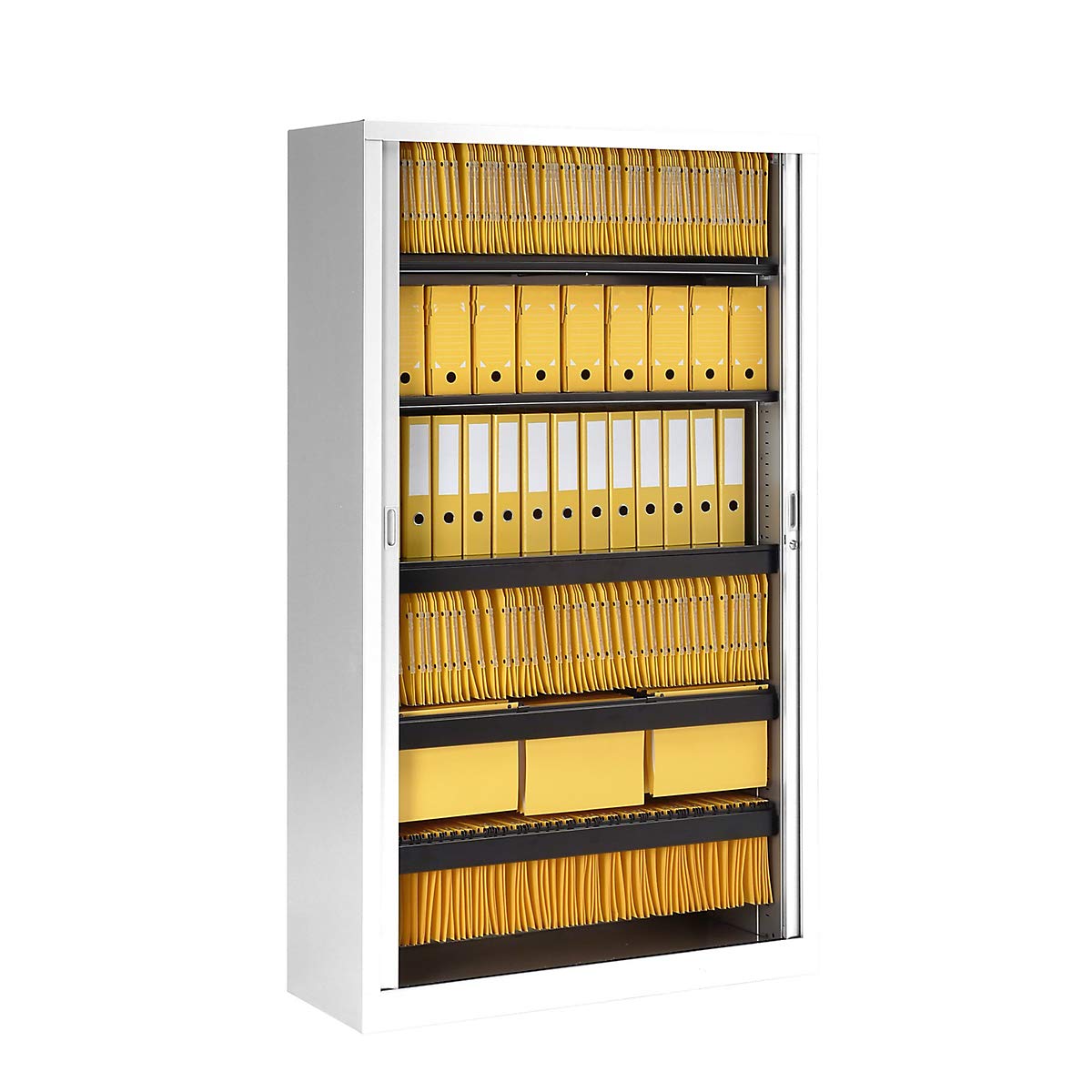 Pierre Henry | Armoire à Rideaux 198 x 120 x 43 cm | Blanc | Meuble de Rangement