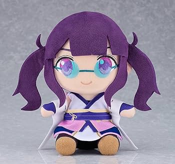 紫色の髪のキャラクター ぬいぐるみ 紫色の髪のぬいぐるみ