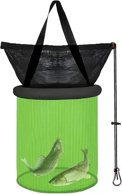 Cesta de Red Plegable para Pescado - Cesta de Mercadorias Multifuncional