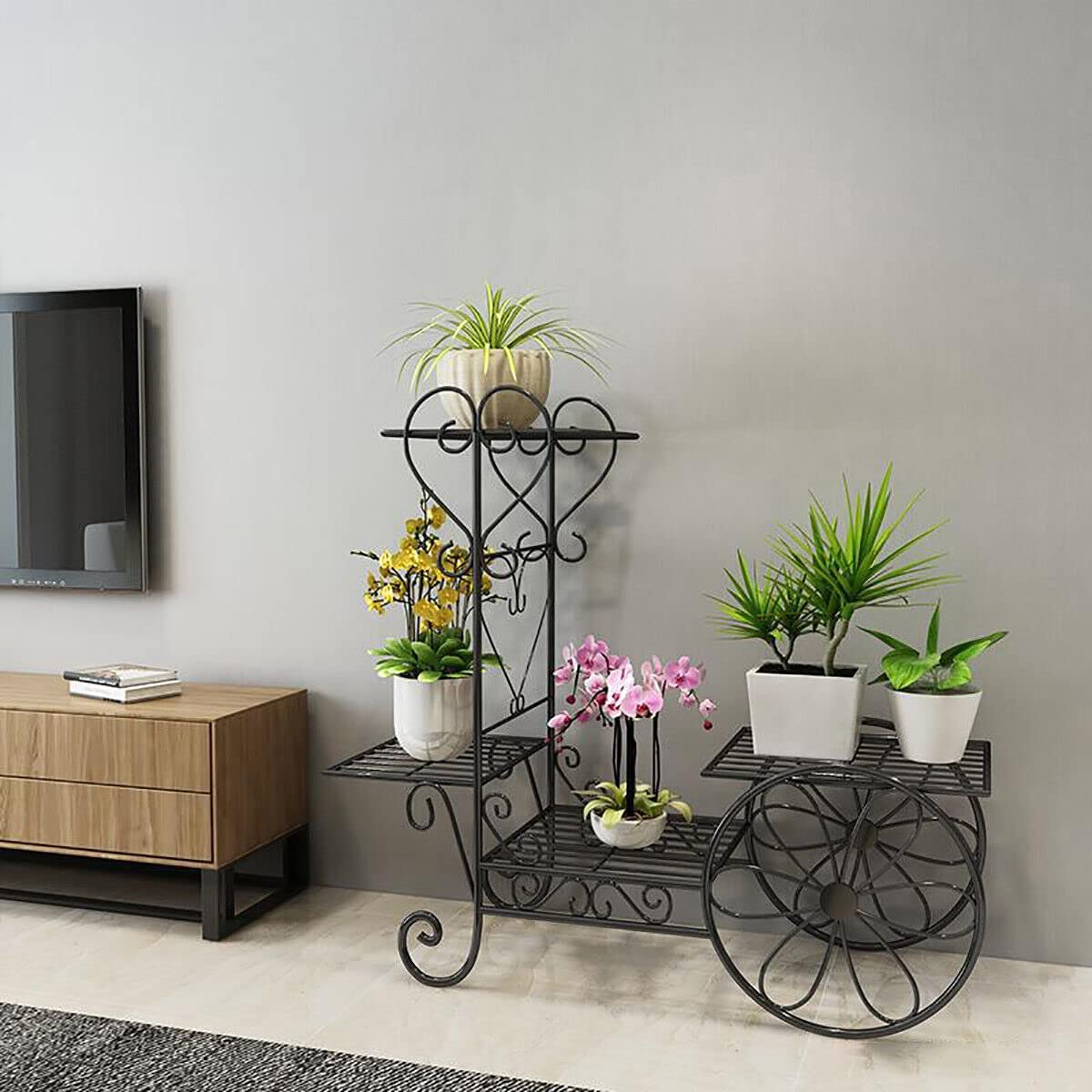 See full amazon price history chart for TRUST STORE® 2 TIER 4 POT ATTRACTIVE STYLISH MULTIPLE IRON METAL PLANT HOLDER STAND FOR INDOOR OUTDOOR BALCONY GARDEN AND LIVING ROOM PLANT RACK STAND FOR CORNER AND TARRACE {WITHOUT POT}{BLACK} TRUST STORE® 2 TIER 4 POT ATTRACTIVE STYLISH MULTIPLE IRON METAL PLANT HOLDER STAND FOR INDOOR OUTDOOR BALCONY GARDEN AND LIVING ROOM PLANT RACK STAND FOR CORNER AND TARRACE {WITHOUT POT}{BLACK} (B0C192R9CF) Amazon Price History, Amazon Price Tracker