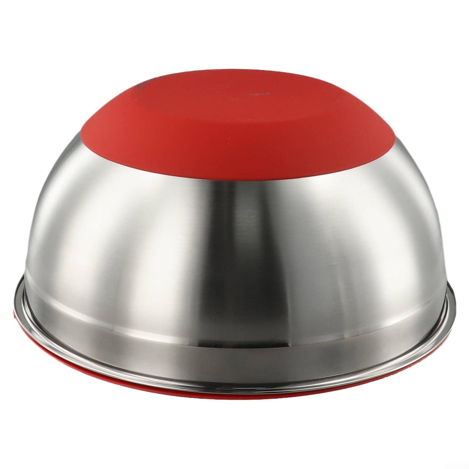 Insalatiera moderna in acciaio inossidabile con coperchio inferiore in silicone, ciotola per mescolare 20 cm/30 cm, per cucinare e cuocere, utensile da cucina antiscivolo (30 cm)