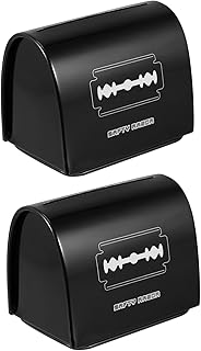 FOMIYES 2pcs Storage Box Disposable Containers Travel Razor Case Leaf Razor Container for Sharps Disposal Container Shaving Machines for Men Blades Disposal Collect Container
