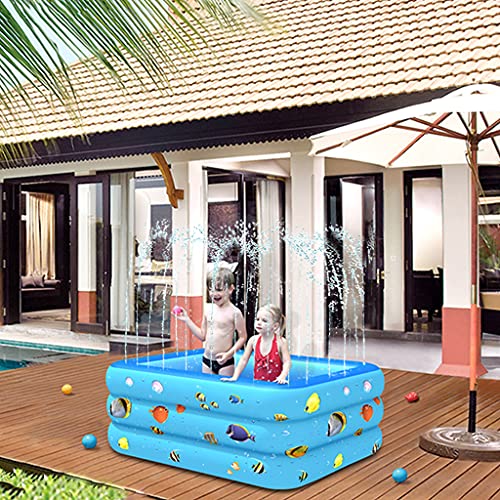 bibididi 94/83 inch kinderbadje tuin watersproeier splas pad opvouwbaar zwembad kinderen party gunst sets outdoor… - Image 4