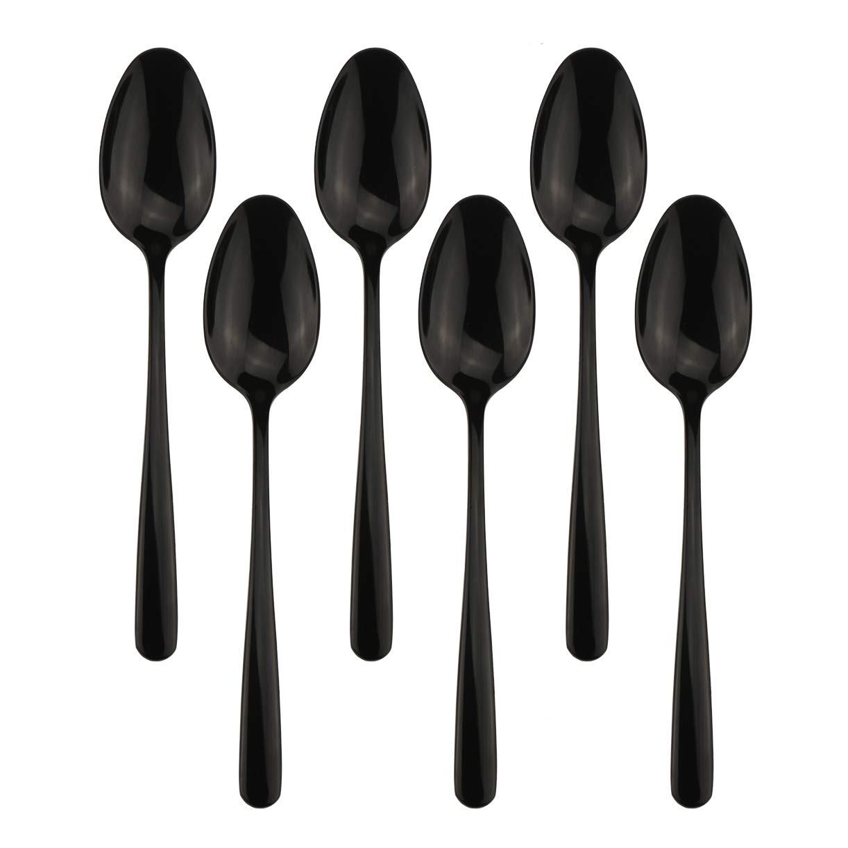 Buy Large Dinner Spoons, 8.15 Inch DEALIGHT Black 18/10 Stainless Steel