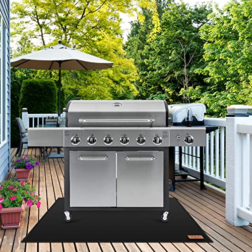 WLEAFJ Under Grill Mat, Fire Pit Mat Fireproof Mat, 36 x 48 inches