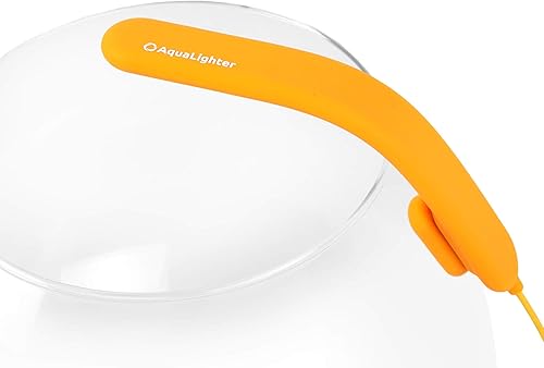Miniatura 7 de Luz de acuario con clip, luz de acuario para plantas, lámpara LED flexible para acuarios pequeños de agua dulce, color amarillo PicoSoft de 5 galones