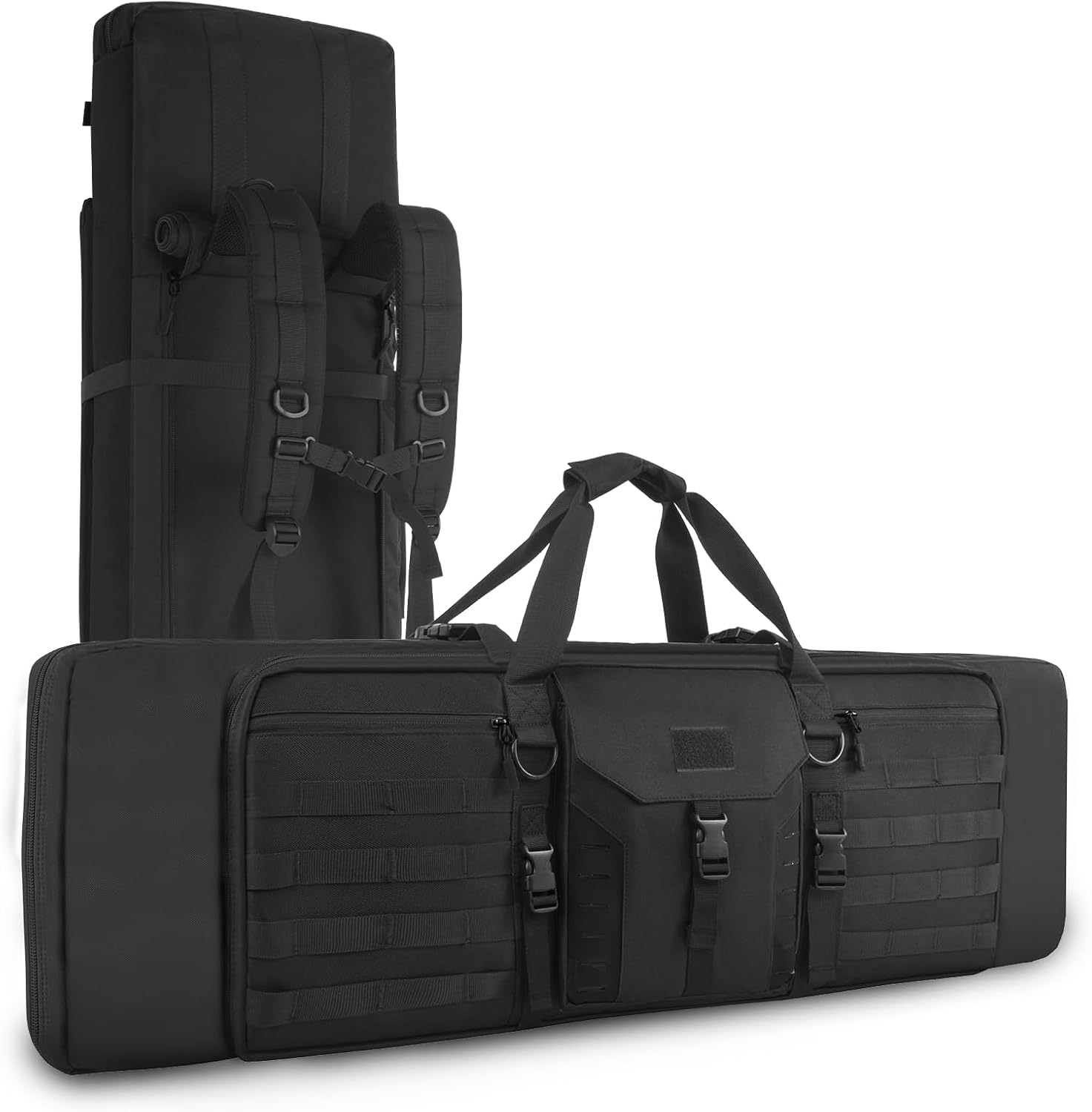 dujp Soft Double Rifle Bag 36 inch,Classic Long Gun Case with Pistol
