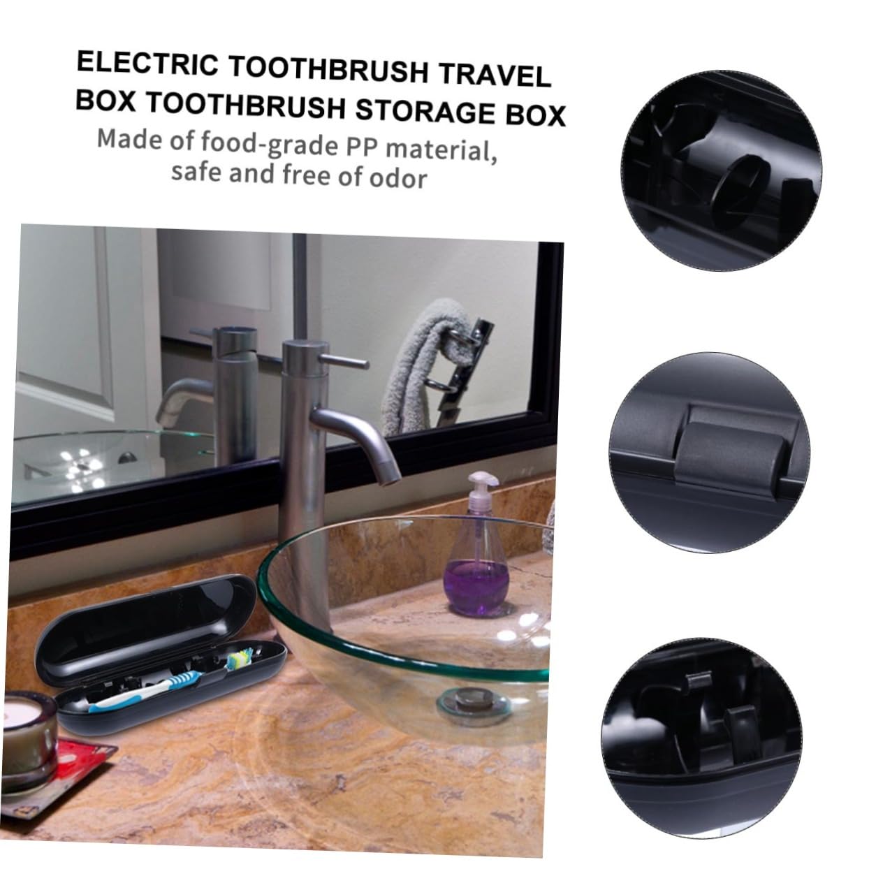 Ipetboom 2pcs Toothbrush Storage Case Electric Toothbrush Cover for Travel Lightweight and Durable for Home and Travel Use