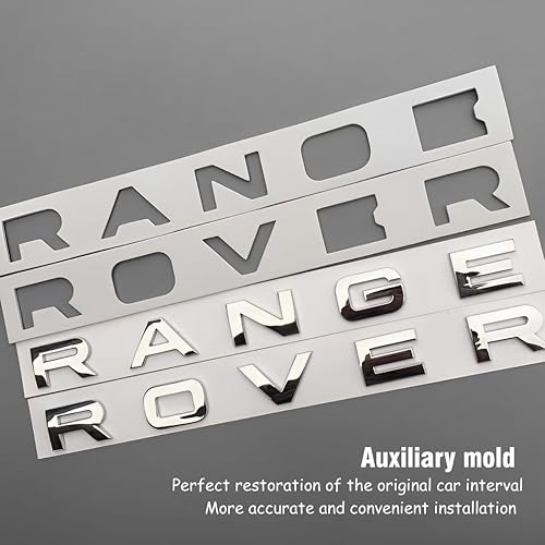 Miniatura 3 de Accesorios de repuesto 3D para automóvil, 1 juego de letras delanteras y traseras para portón trasero, emblema compatible con RxxxR y RxxxE, color