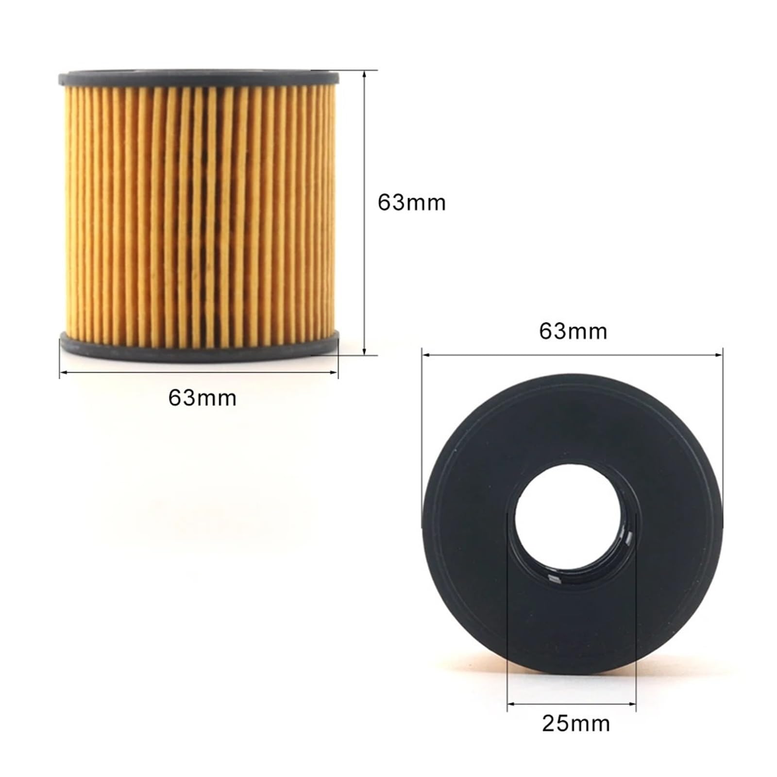 MOTOHIRO 6 uds 10 Uds Lote Elemento de Filtro de Aceite automático Adecuado for Kia 2020 K5 for Hyundai Sonata 10 IX35 2,0 OEM NO 26350-2J000 26320-2J000 Filtros de Aceite para vehículos (Size : 6PCS