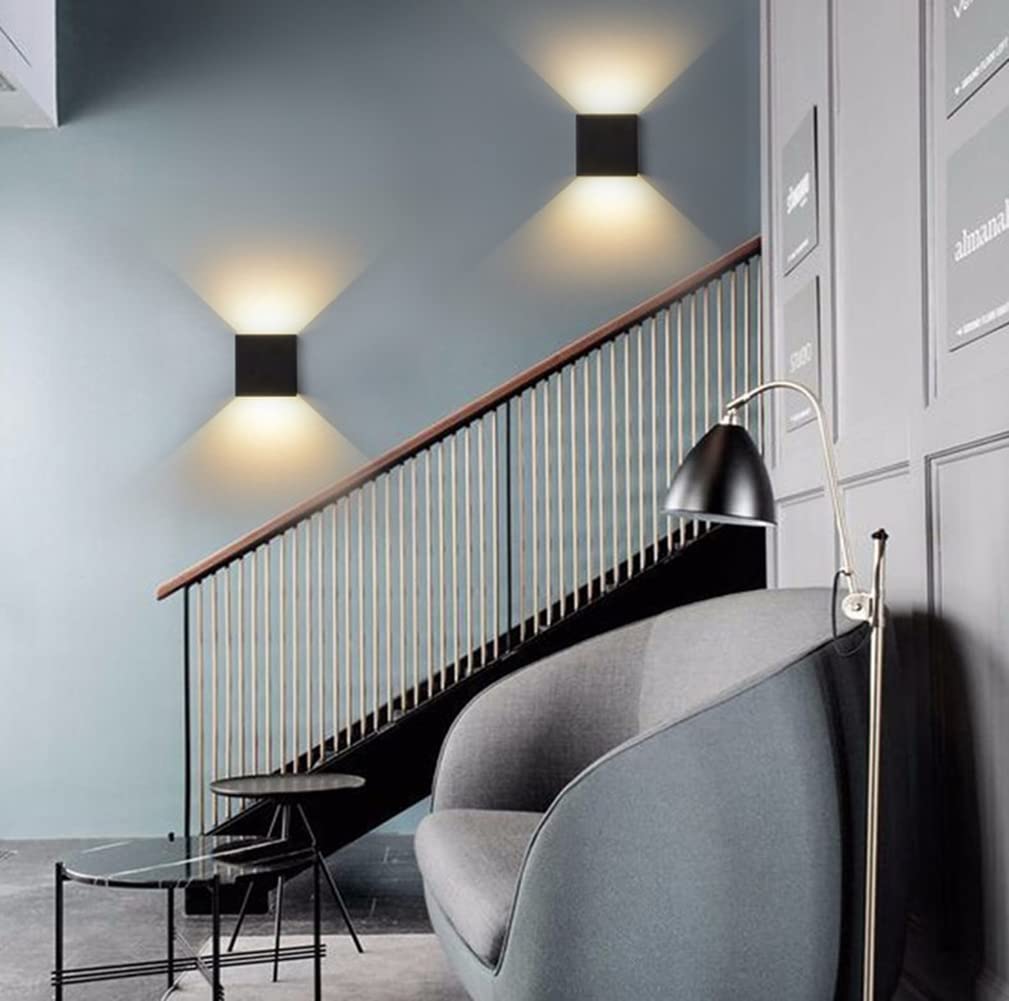 Led-wandlamp voor binnen en buiten, IP67, wandlamp aluminium in Up Down