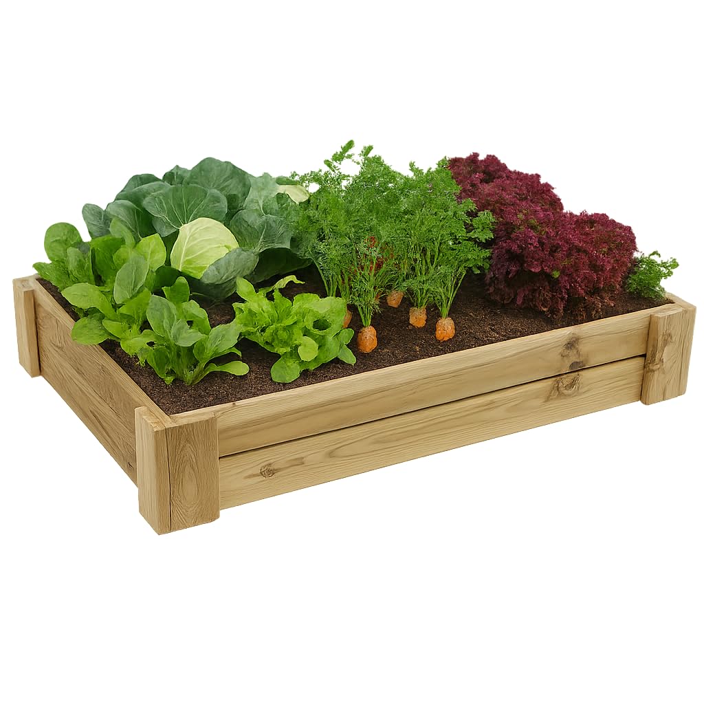 Cajón de Cultivo, Huerto Urbano con Altura 20 cm. Naturaleza Urbana (120x80x20 cm)