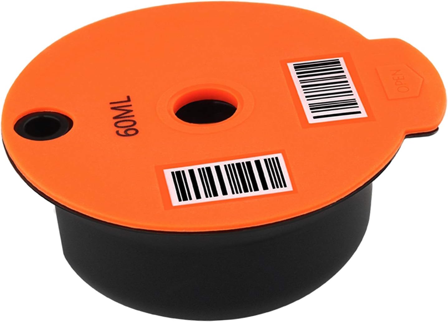 Flameer Reusable PP Coffee Capsule Pod with Slicone Lid for Bosch Tassimo Machine, Make Your Favorite Coffee - 60ml