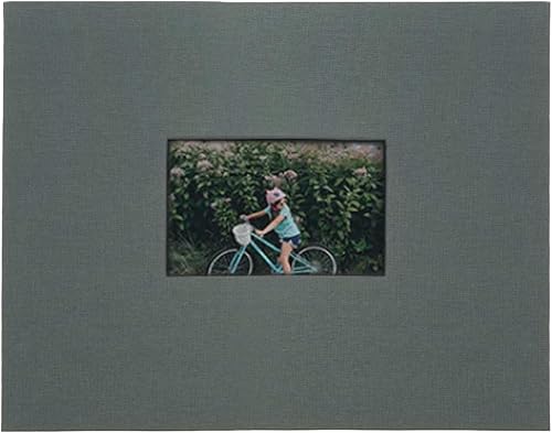 Kolo Newport Scrapbook, 11 x 14 pulgadas, ideal para álbumes de boda, libros de bebé y diarios de viaje, gris hierro