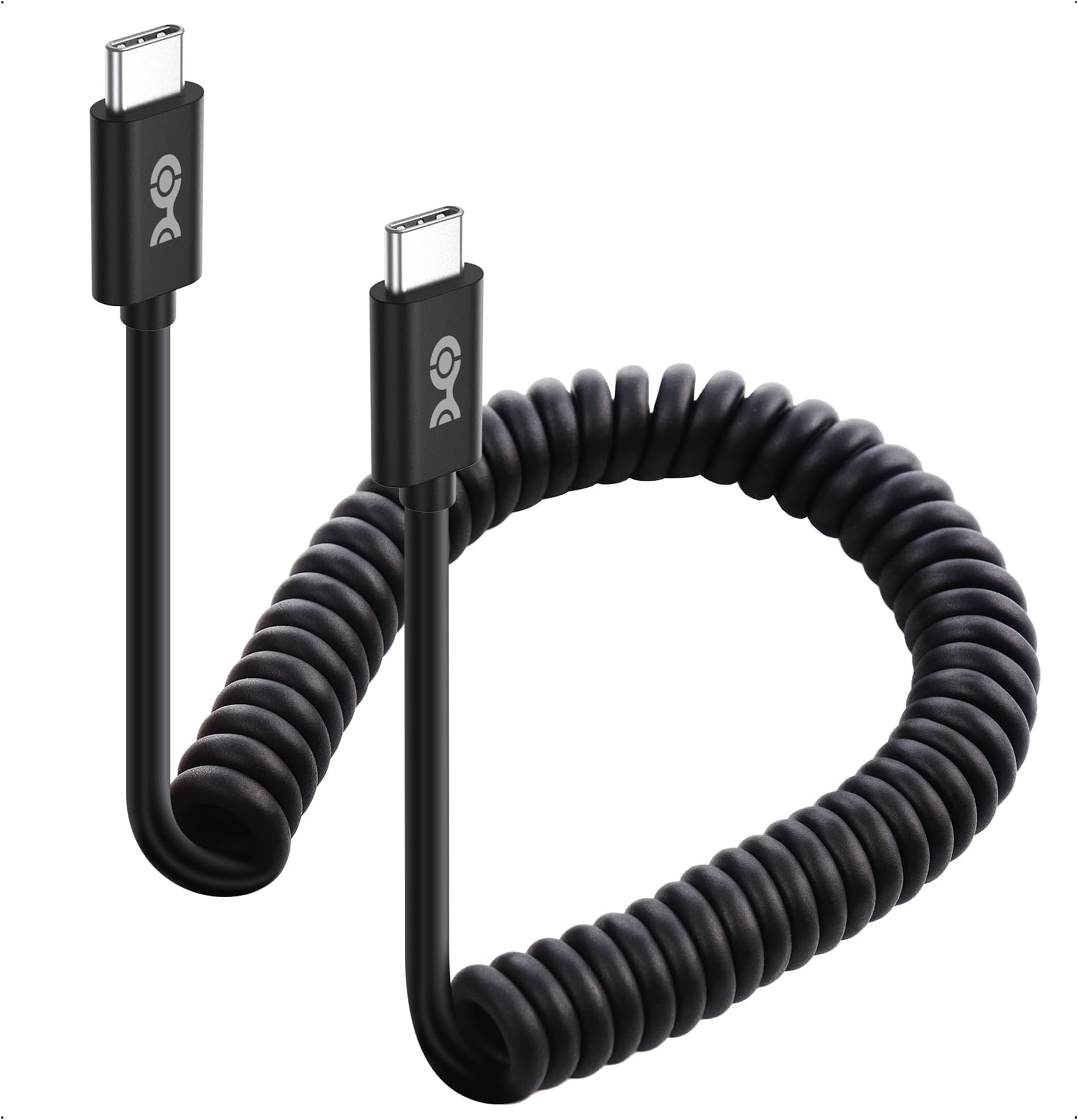 Cable Matters Coiled USB C to USB C Cable with 3A / 60W Fast Charging 1-4 Feet, Support Apple CarPlay, Android Auto, USB C Charger Cable, for iPhone 16/15 Pro Max Plus, Galaxy S23, iPad Pro
