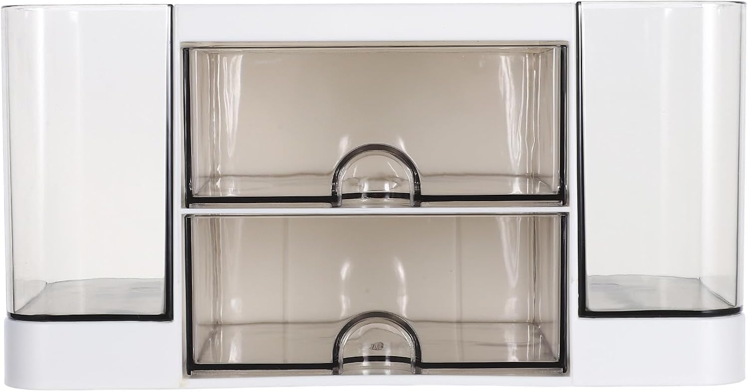 NOLITOY White Mini Drawer Desk Organizer for Office Home Stationery Storage
