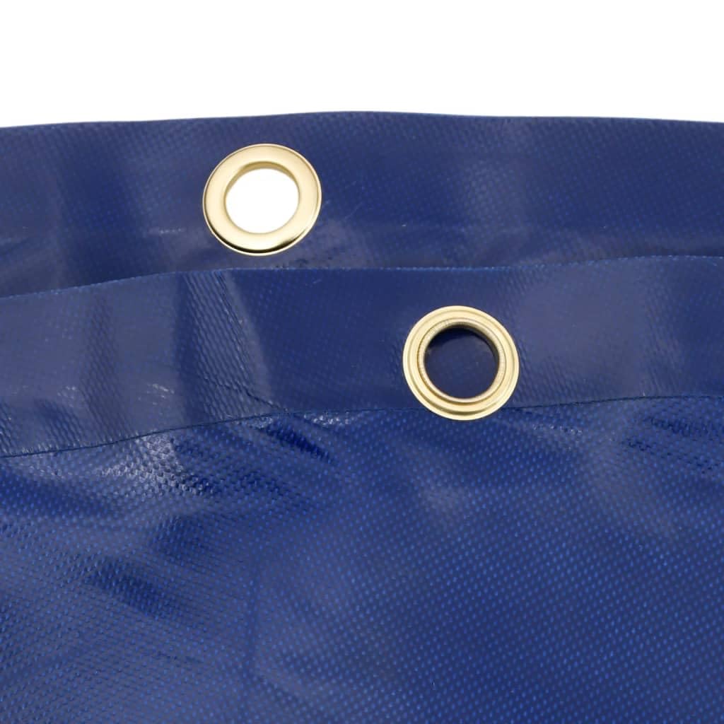 Telone blu 5 x 7 m, 650 g/m², in tela con rivestimento in PVC, resistente alle intemperie, agli strappi, ai raggi UV, con occhielli in metallo, versatile telone protettivo per giardino, auto