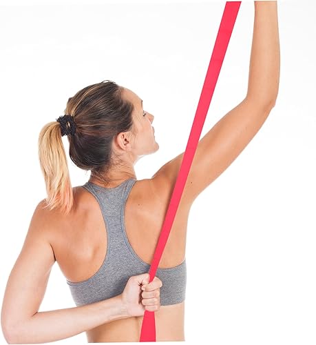 Miniatura 7 de Alipis Banda elástica de resistencia TPE para yoga para estiramiento de fitness y entrenamiento de fuerza, banda de ejercicio para hombros, piernas,