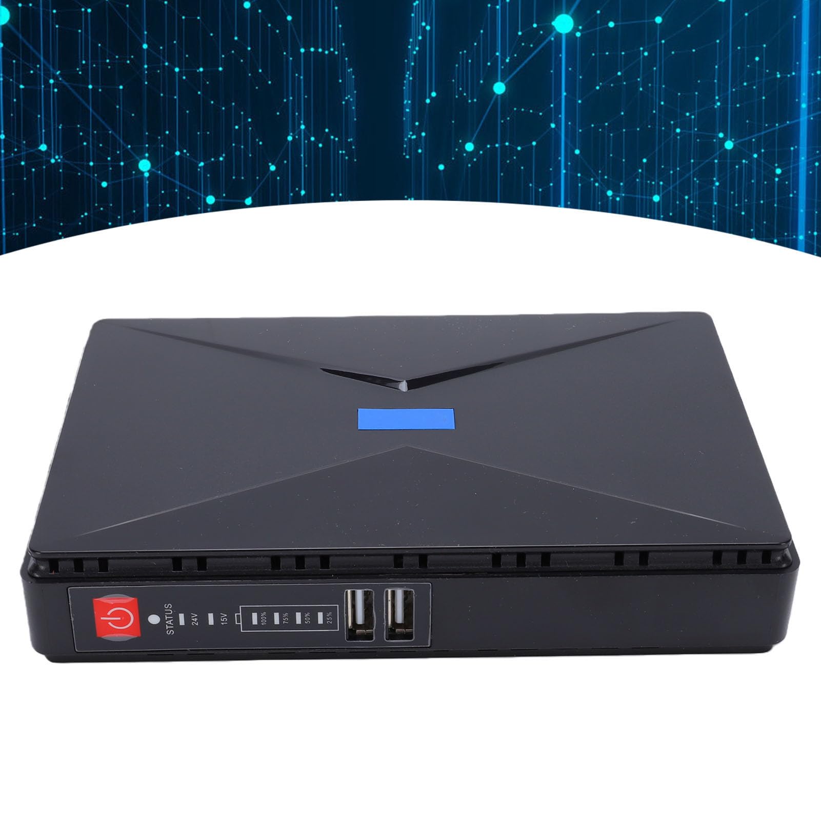 Generic Mini UPS 10400mAh 18W Fuente de Alimentación Ininterrumpida para Enrutador Módem Cámara de Seguridad, Salida DC5V 2A para Uso en el Hogar y la Oficina (Enchufe de la UE)