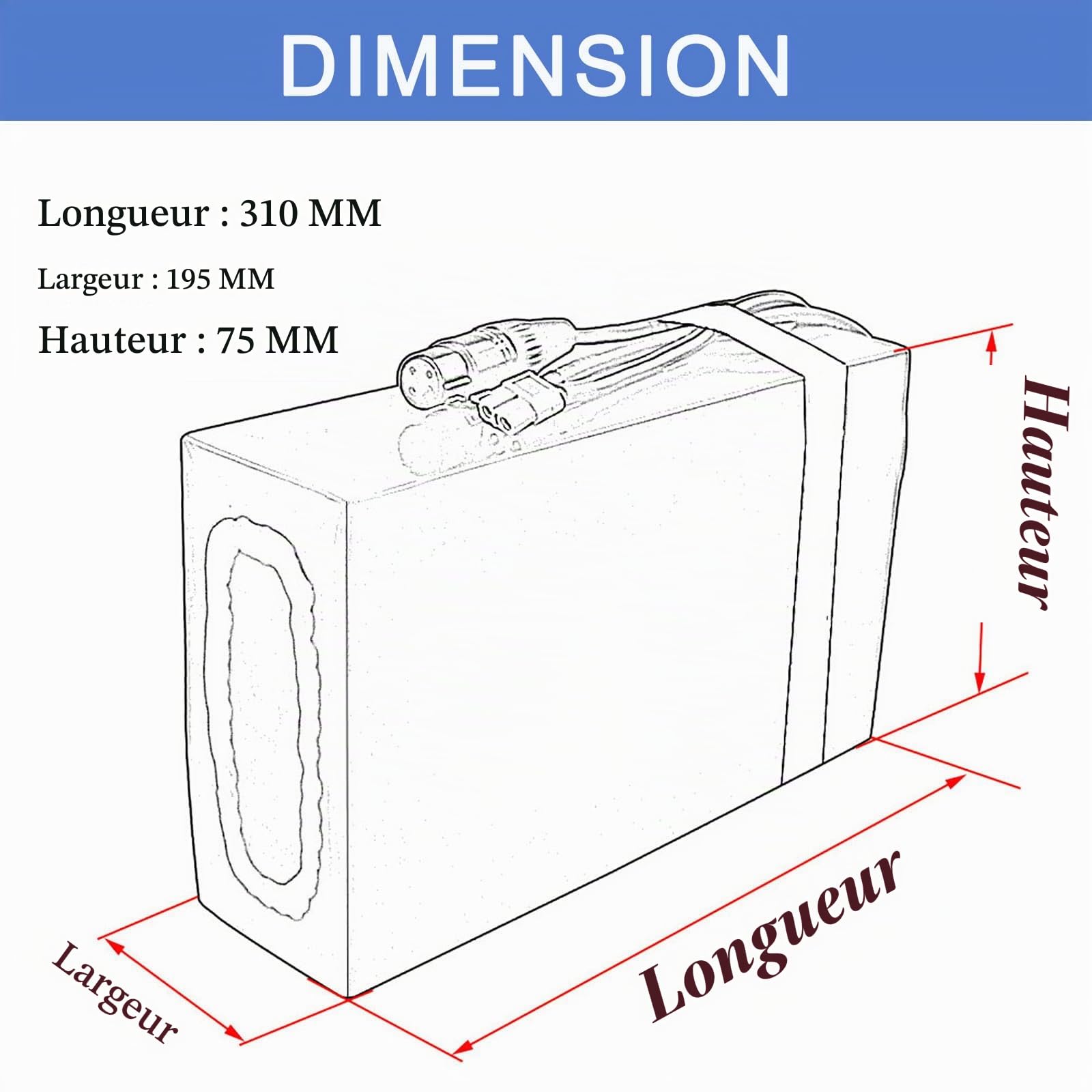 48V 40Ah Batterie de vélo électrique pour 1000W 1500W 1800W 2000W 2200W Ebike Motor