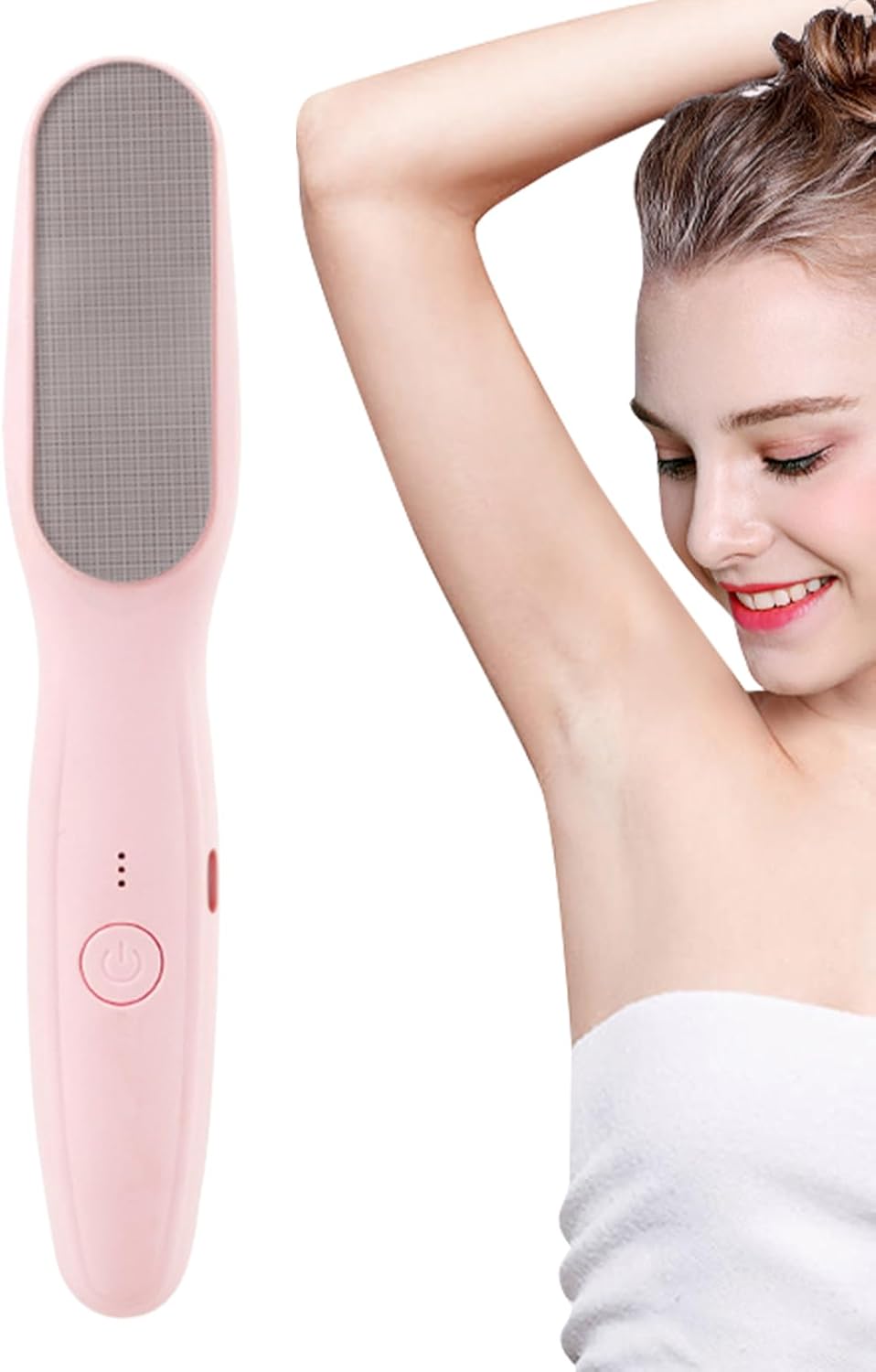 Electric Callus Remover, Adjustable Speed Electrical Foot Callus Remover, ABS and nAno Glass Waterproof Pedicure Set for Home and Salon Use, Feet Care Device for Men, Grooming and Travel, 17.5×3.3cm