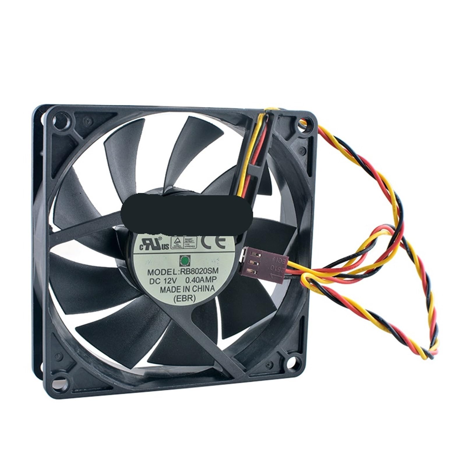 JJKKOZVQF RB8020SM 8cm 80mm fan 80x80x20mm DC12V 0.40A 3pin axial flow fan cooler cooling fan
