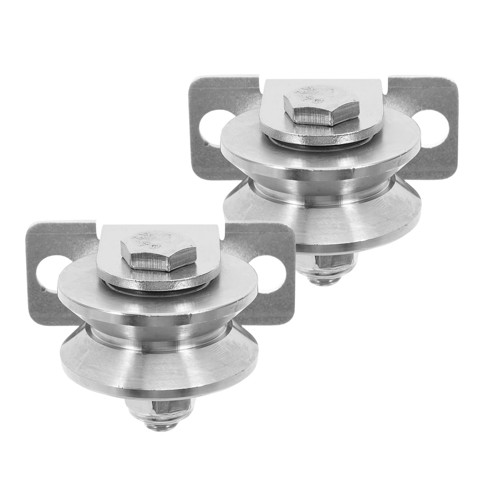 Alipis Pulegge in Acciaio Inox 48 Mm con Cuscinetti Interni, Set da 2 Pezzi per Montaggio a Parete, Pulegge Guida Fune per Porte Scorrevoli e Sistemi Via Cavo, Rulli per Cancelli