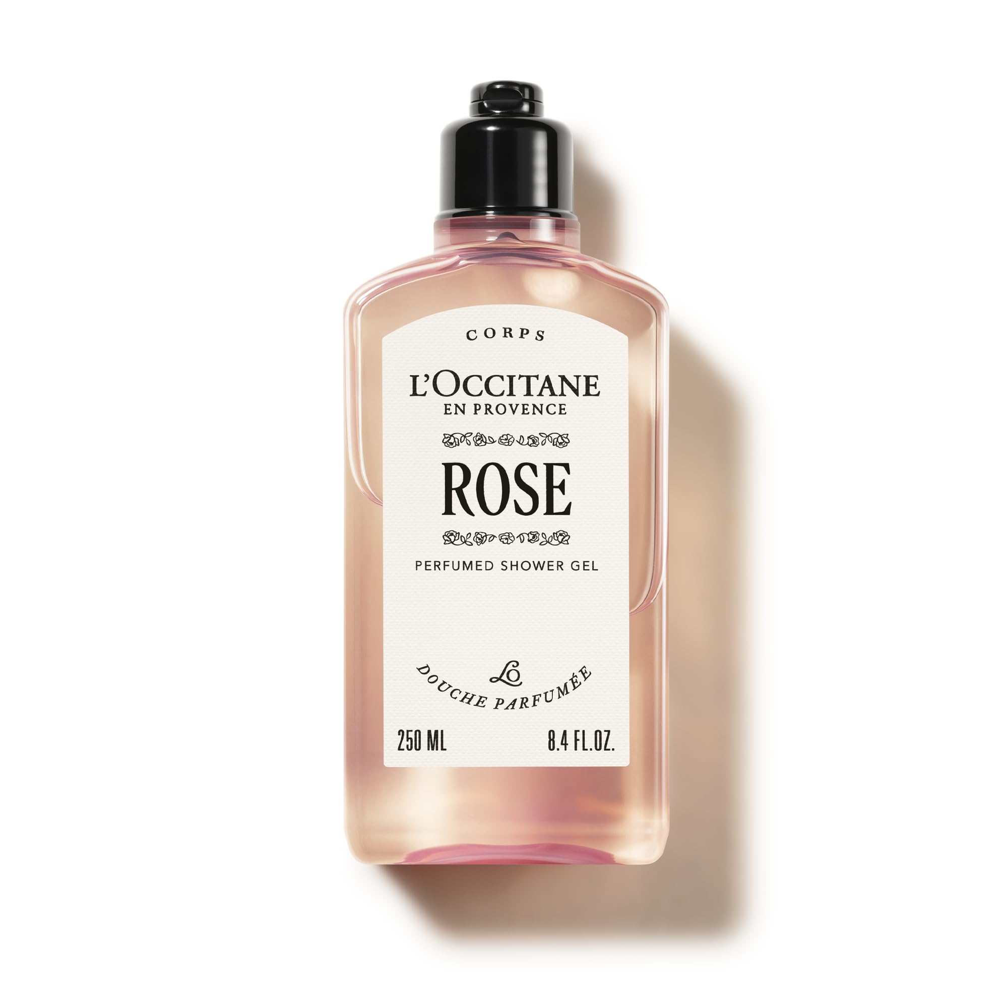 L'OCCITANE - Rose Shower Gel - 250 ml - Fresh, fruity and floral fragrance - Made in France, Pink, 250 ml (Pack of 1)