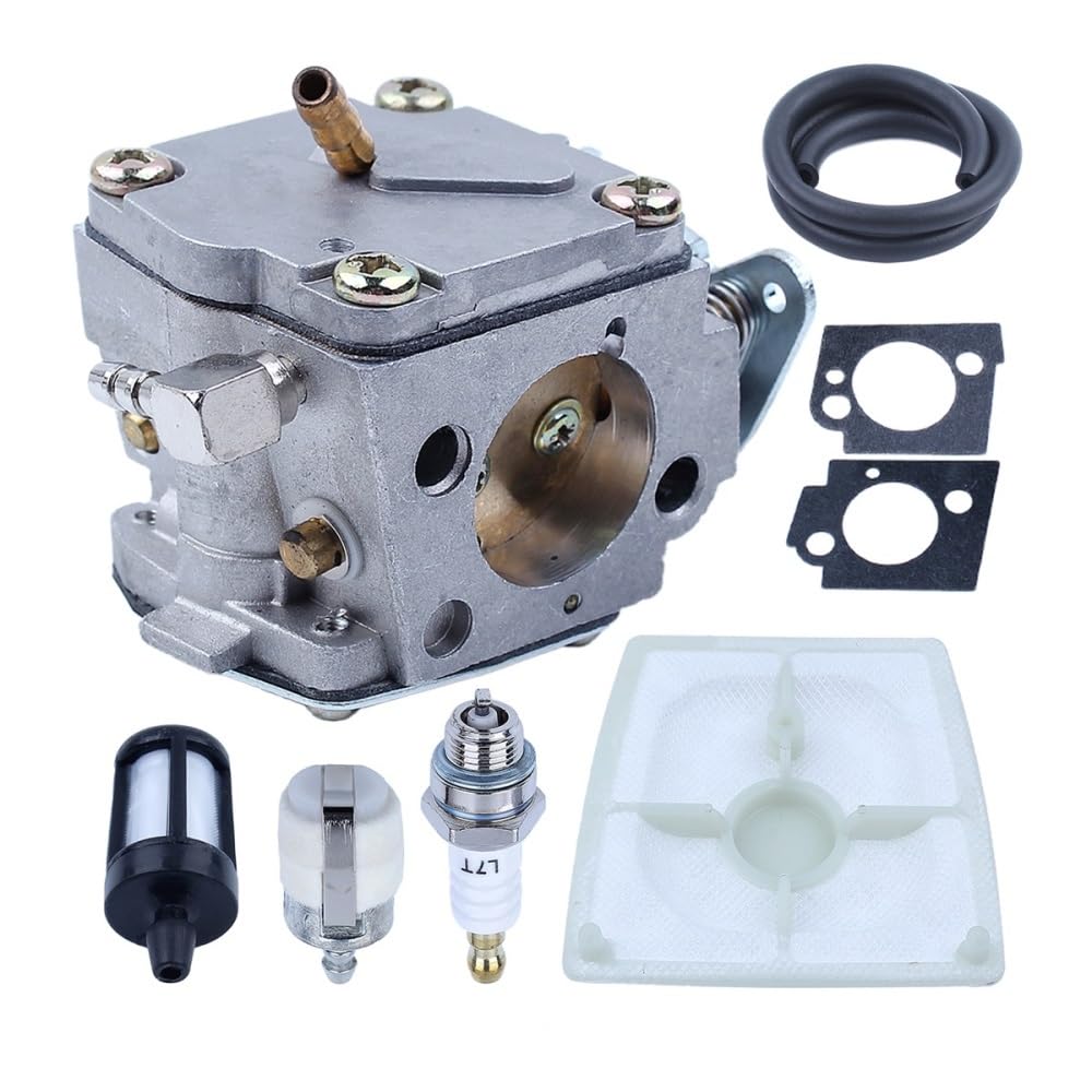 Carburador con Filtro de Combustible y Kit de línea de Combustible. Compatible con STIH 041, 041AV y 041. Compatible con Motosierra de Gasolina Farm Boss 1110-120-0609.