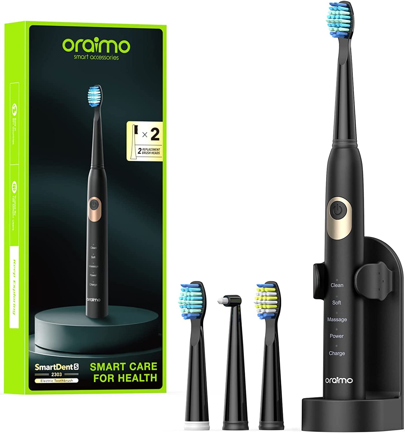 Oraimo Electric Toothbrush For Adults, Rechargeable Sonic Toothbrushes