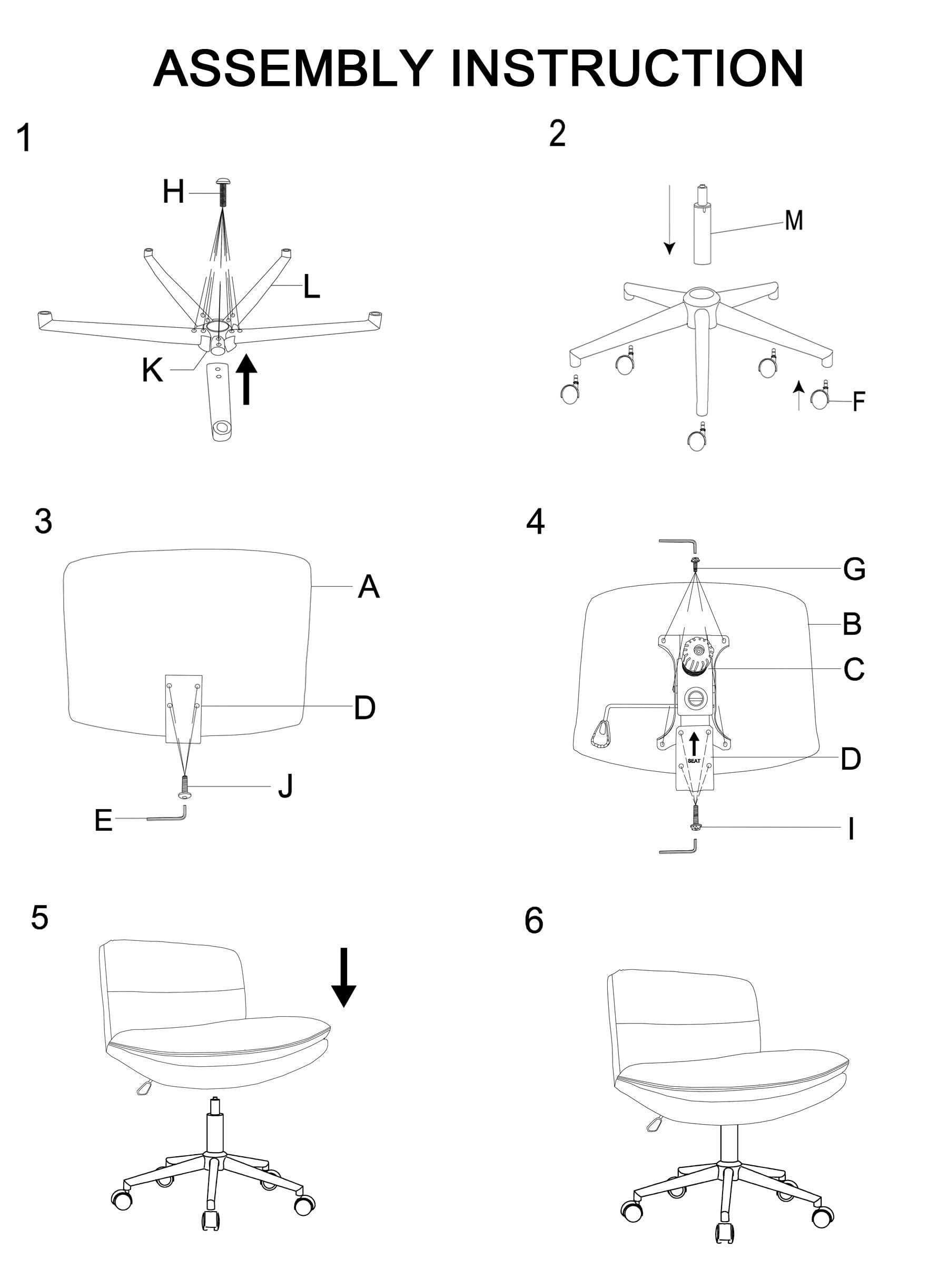 Office Chair, Criss Cross Legged Office Desk Chairs with Wheels, PU Leather Adjustable Swivel Walnut Task Chair with Wide Seat, Ergonomic Mid Back Computer Chair for Meeting Room, Home