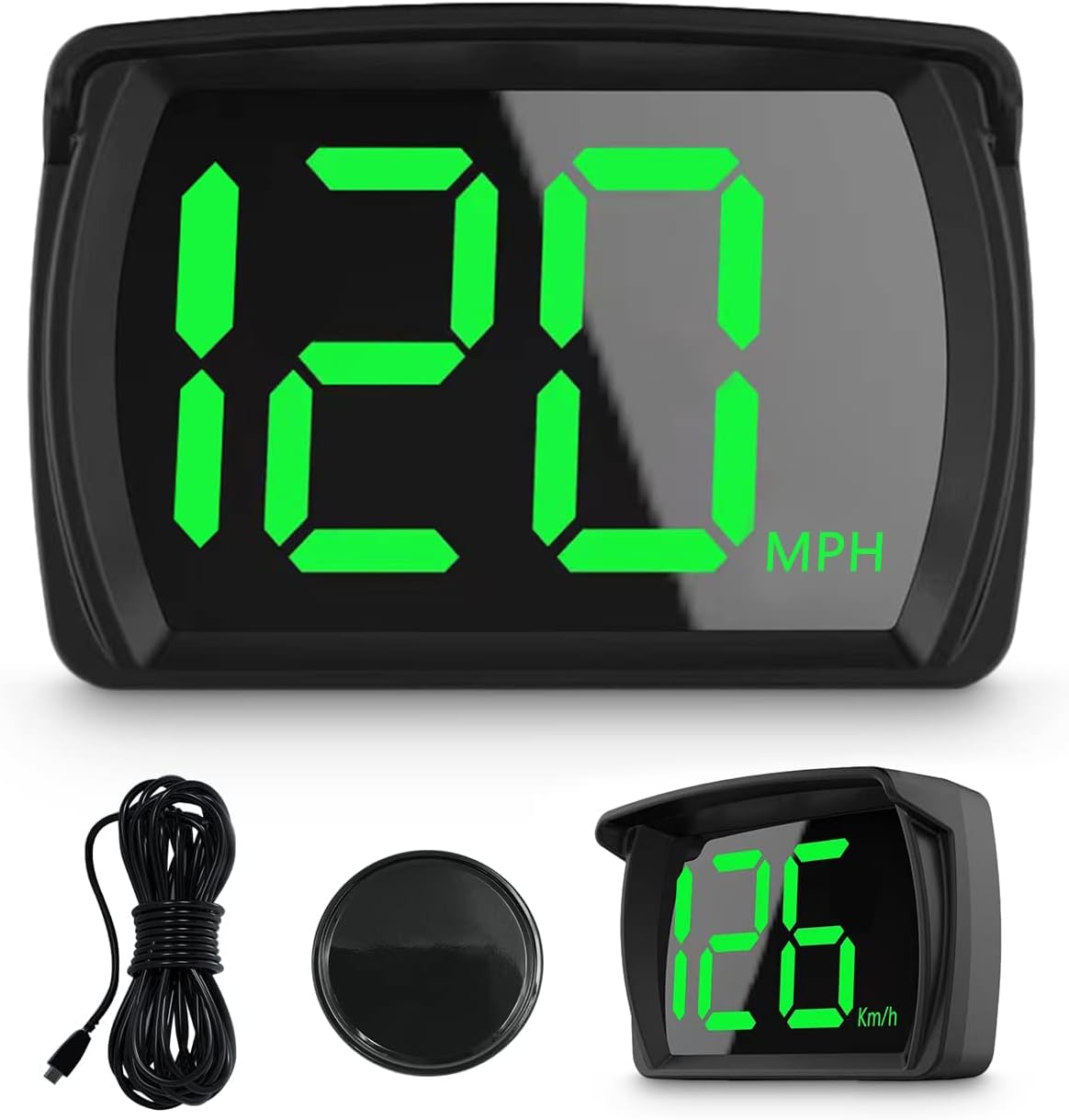 SYOSI Car Hud GPS Speedometer, SYOSI, Head Up Display for Cars with Speed, Mph, USB Plug and Play, Suitable for All Car