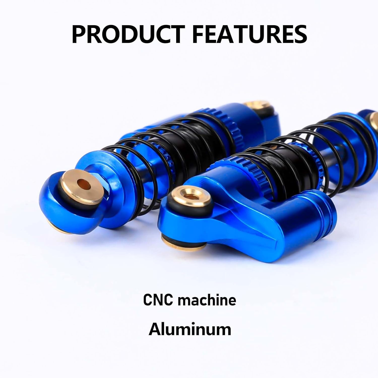 SCX24 Shocks 32MM Oil-Filled Shocks CNC Aluminum Threaded Shock Absorber For Axial SCX24 Upgrade Parts 1/24 RC Crawlers