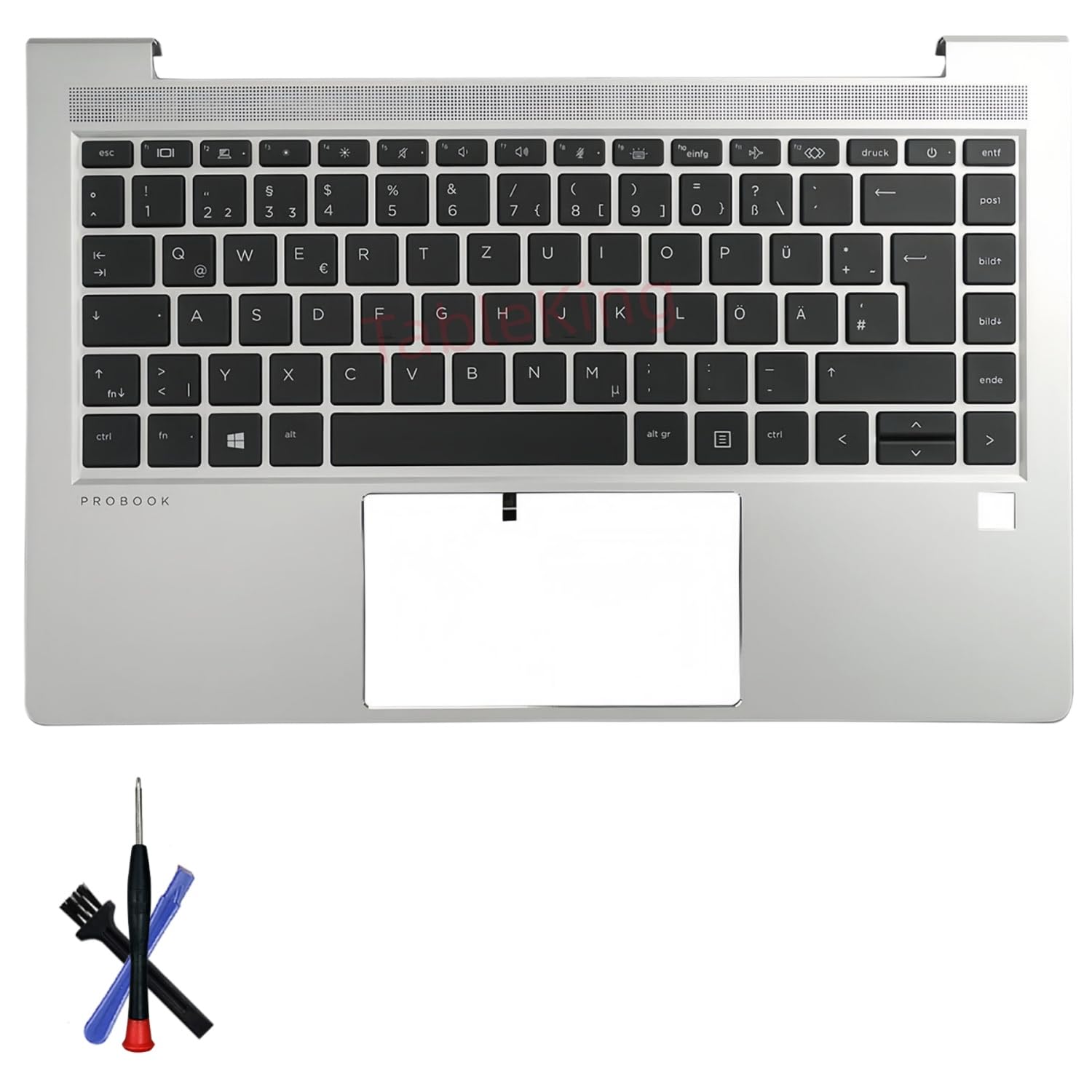 Ersatztastatur mit Rückbeleuchtung für HP ProBook 440 G9 445 G9 C Schale + Tastatur (Deutsche)