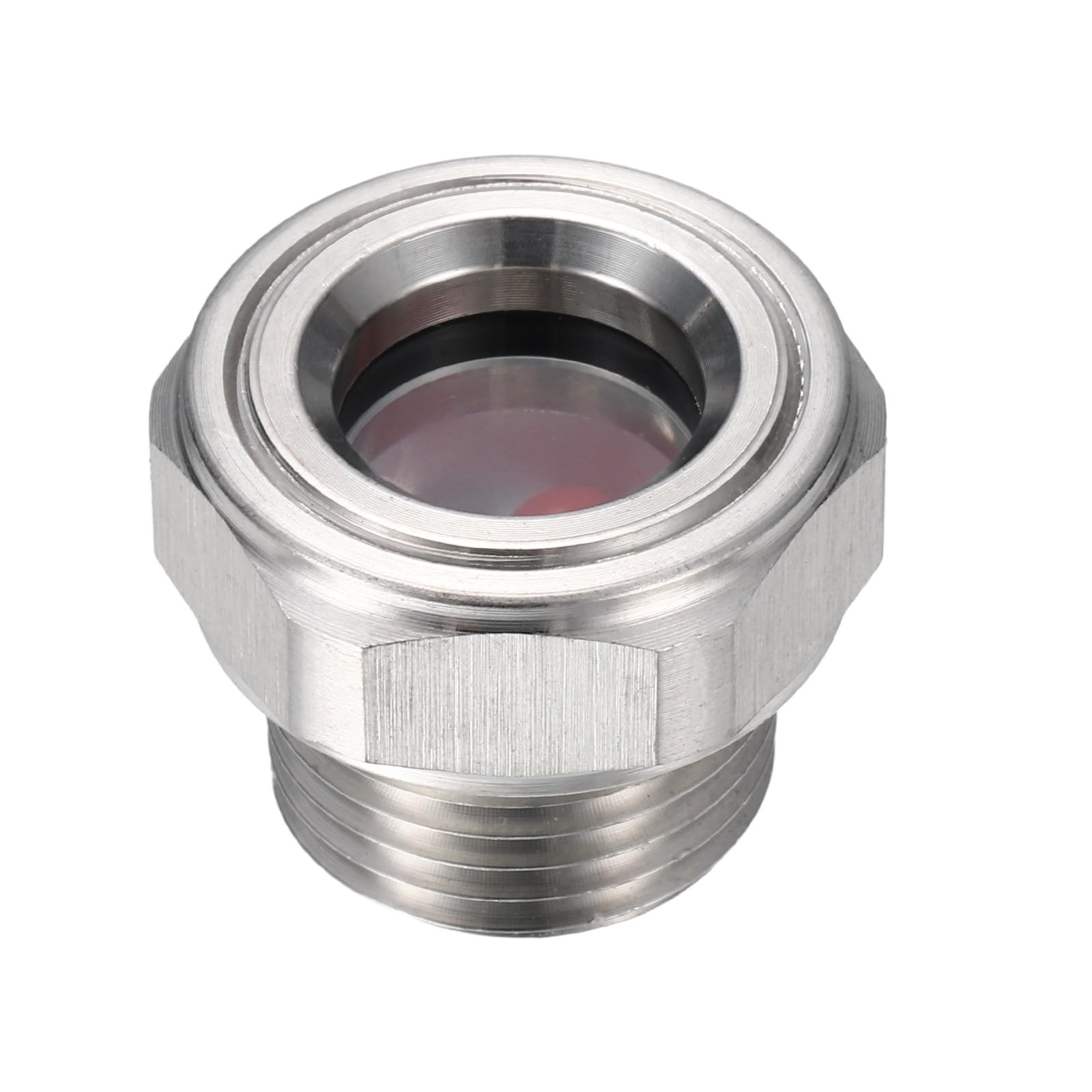 Kozelo Compressor Oil Sight Glass - [1/2"NPT Male Thread] 304 Stainless Steel Oil Liquid Level Gauge, Oil Indicator Window Hydraulic Tank Sight Glass for Air Compressor Gearbox Tank