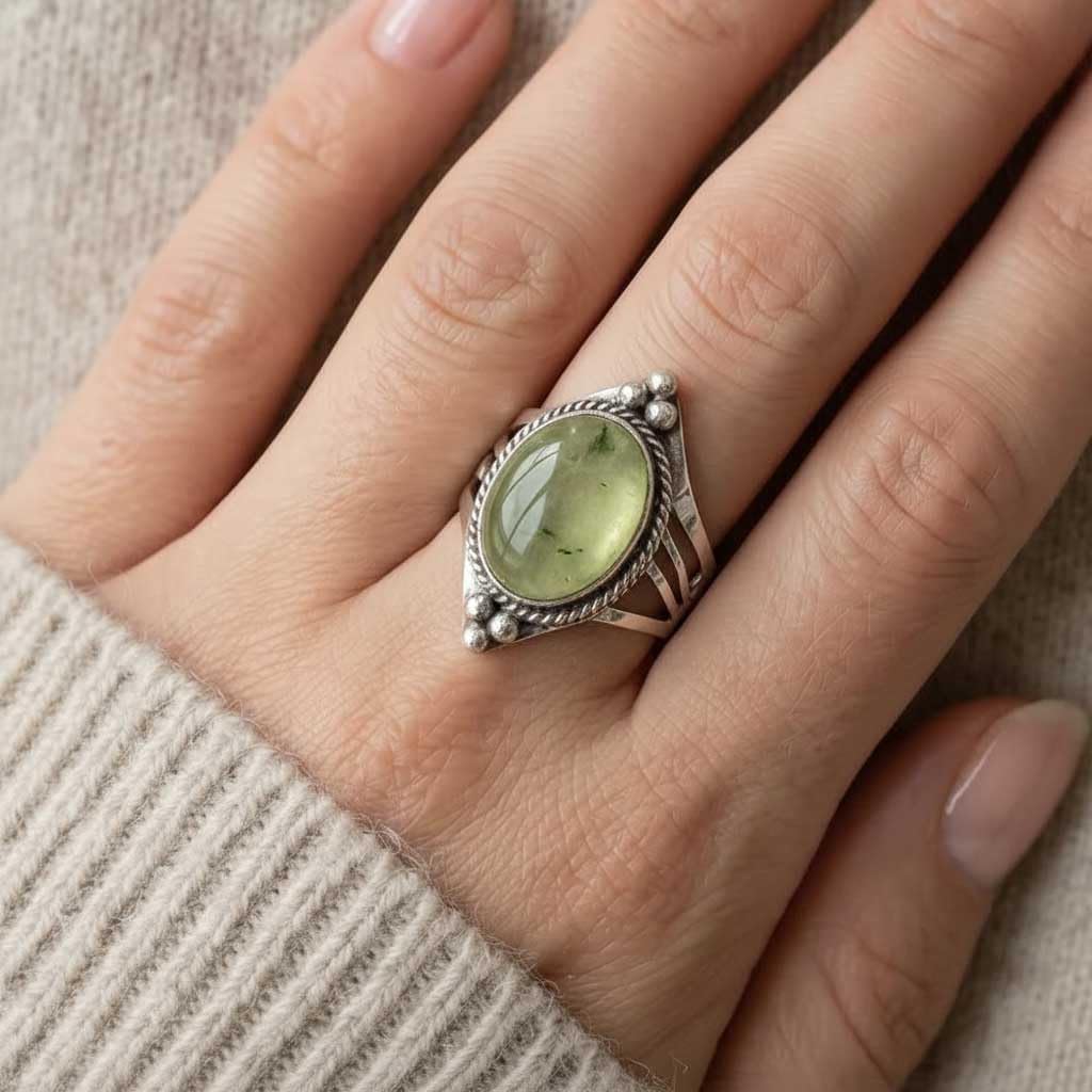 Handmade 925 Sterling Silver Plated Ring Natural Gemstone Carnelian, Rose Quartz, Tiger Eye, Crystal Oval Boho Jewelry For Women