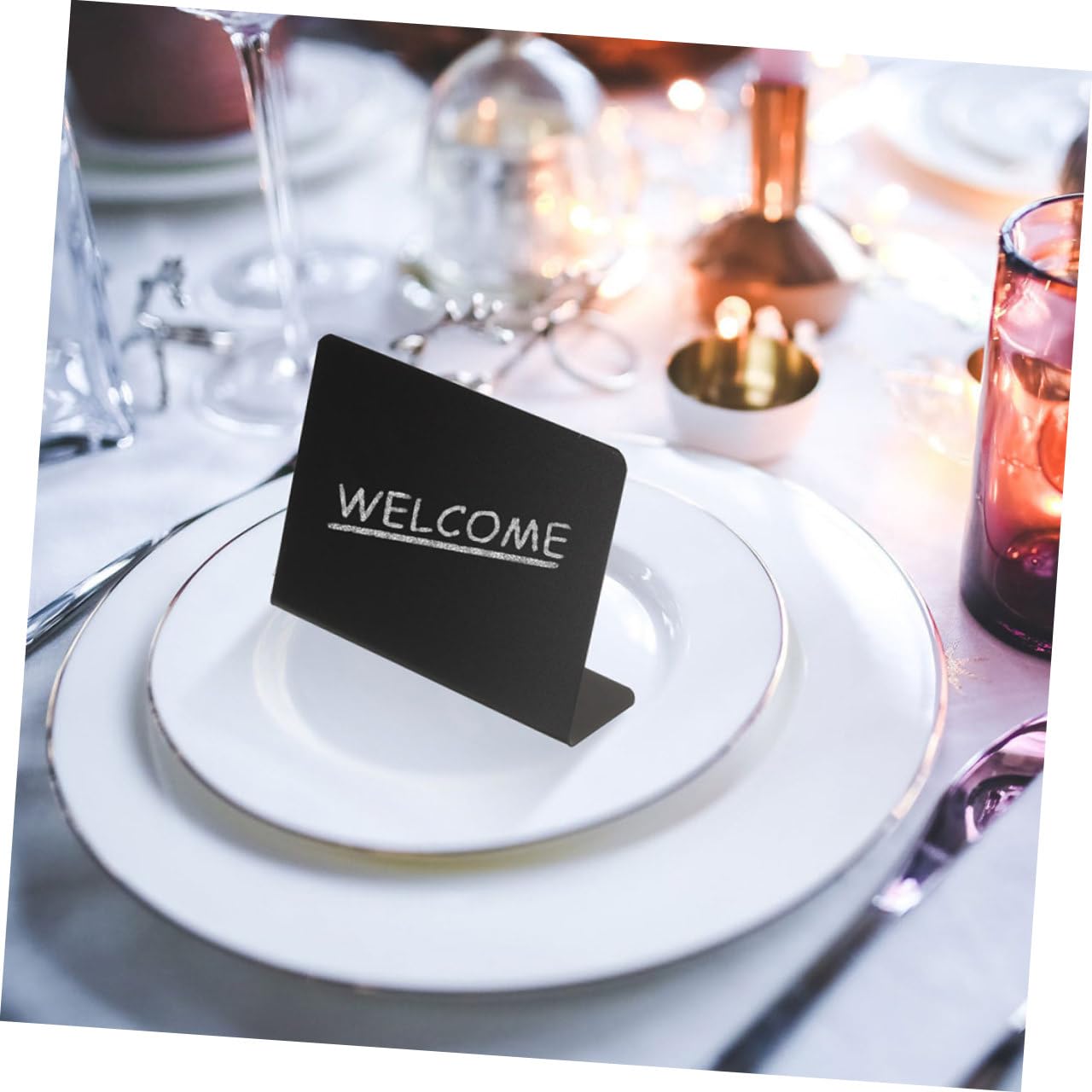 Tofficu 50stücke Mini Kreidetafeln Multifunktionale Schilder Für Preise Und Nachrichten Für Buffets Hochzeiten Und Büroorganisation